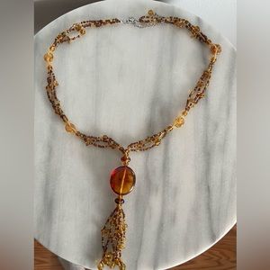 Long beaded necklace